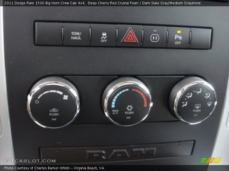 Controls of 2011 Ram 1500 Big Horn Crew Cab 4x4