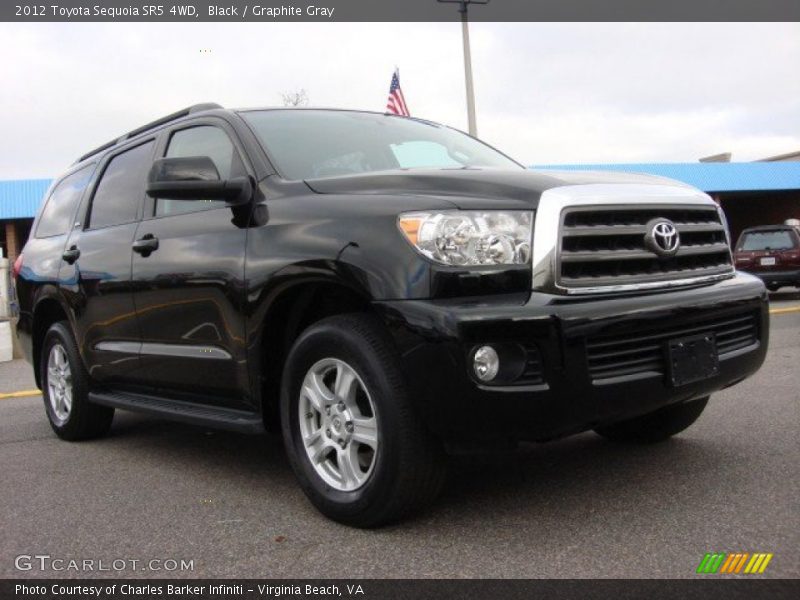 Black / Graphite Gray 2012 Toyota Sequoia SR5 4WD