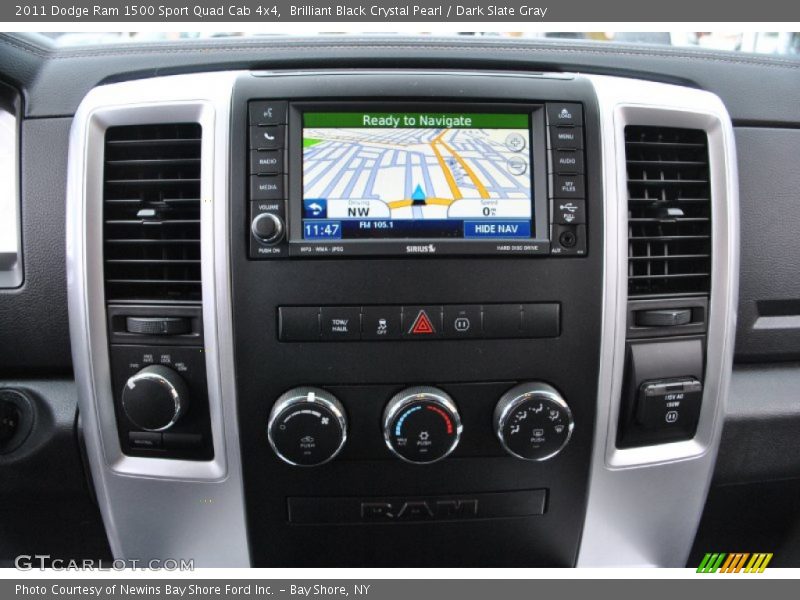 Controls of 2011 Ram 1500 Sport Quad Cab 4x4