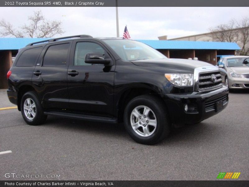 Black / Graphite Gray 2012 Toyota Sequoia SR5 4WD