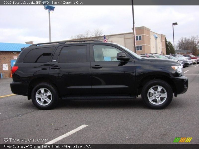 Black / Graphite Gray 2012 Toyota Sequoia SR5 4WD