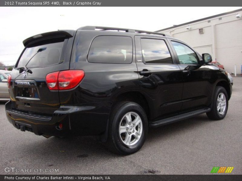 Black / Graphite Gray 2012 Toyota Sequoia SR5 4WD