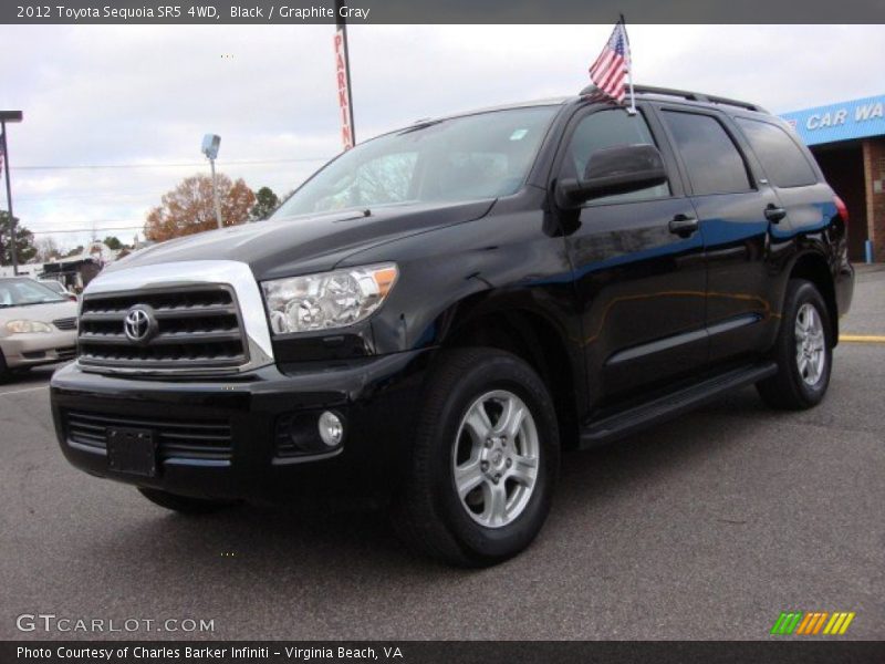Black / Graphite Gray 2012 Toyota Sequoia SR5 4WD