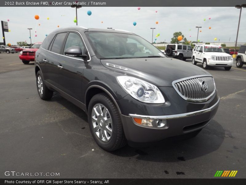 Cyber Gray Metallic / Titanium 2012 Buick Enclave FWD
