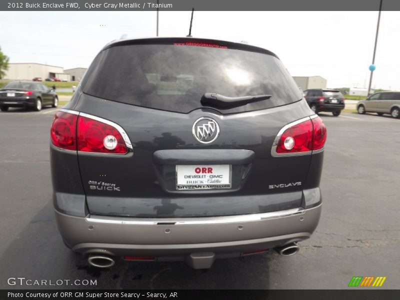 Cyber Gray Metallic / Titanium 2012 Buick Enclave FWD