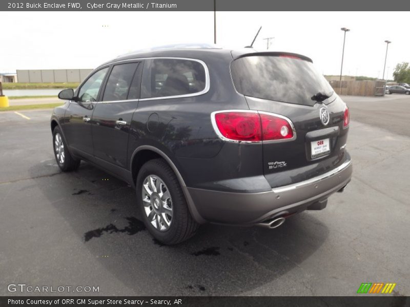 Cyber Gray Metallic / Titanium 2012 Buick Enclave FWD