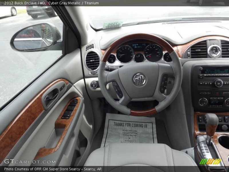 Cyber Gray Metallic / Titanium 2012 Buick Enclave FWD