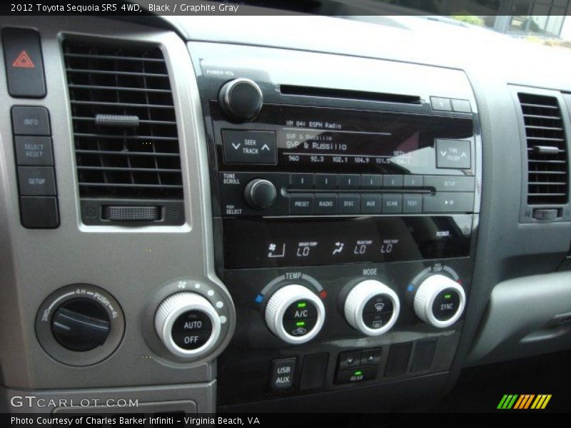 Black / Graphite Gray 2012 Toyota Sequoia SR5 4WD