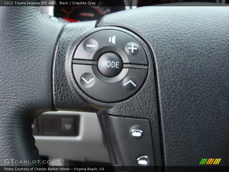 Black / Graphite Gray 2012 Toyota Sequoia SR5 4WD