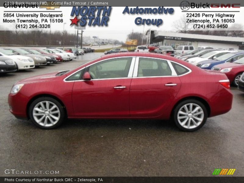 Crystal Red Tintcoat / Cashmere 2013 Buick Verano FWD