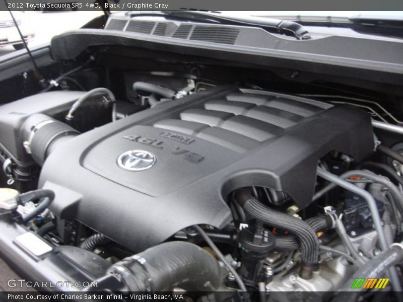 Black / Graphite Gray 2012 Toyota Sequoia SR5 4WD