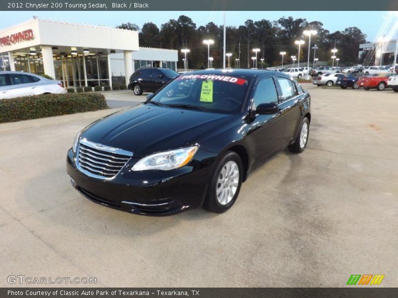 Black / Black 2012 Chrysler 200 Touring Sedan