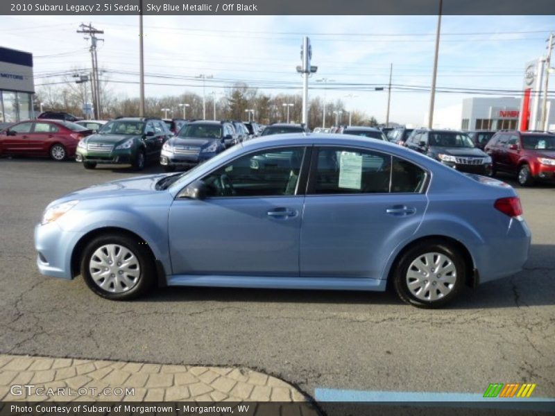 Sky Blue Metallic / Off Black 2010 Subaru Legacy 2.5i Sedan