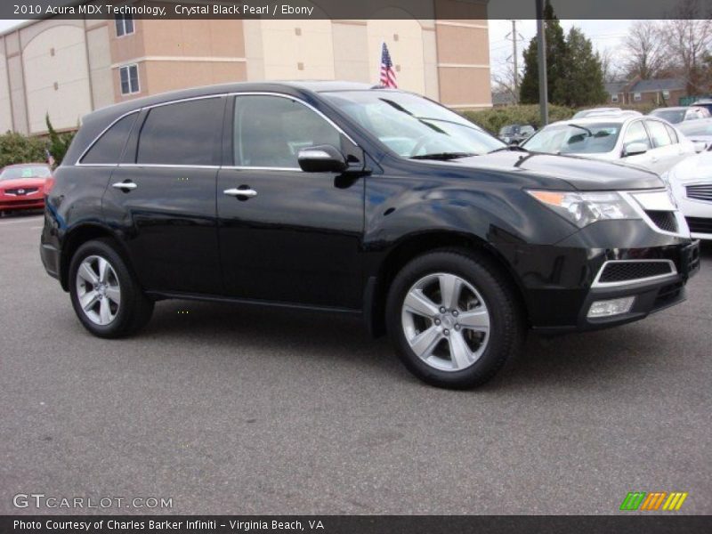 Crystal Black Pearl / Ebony 2010 Acura MDX Technology