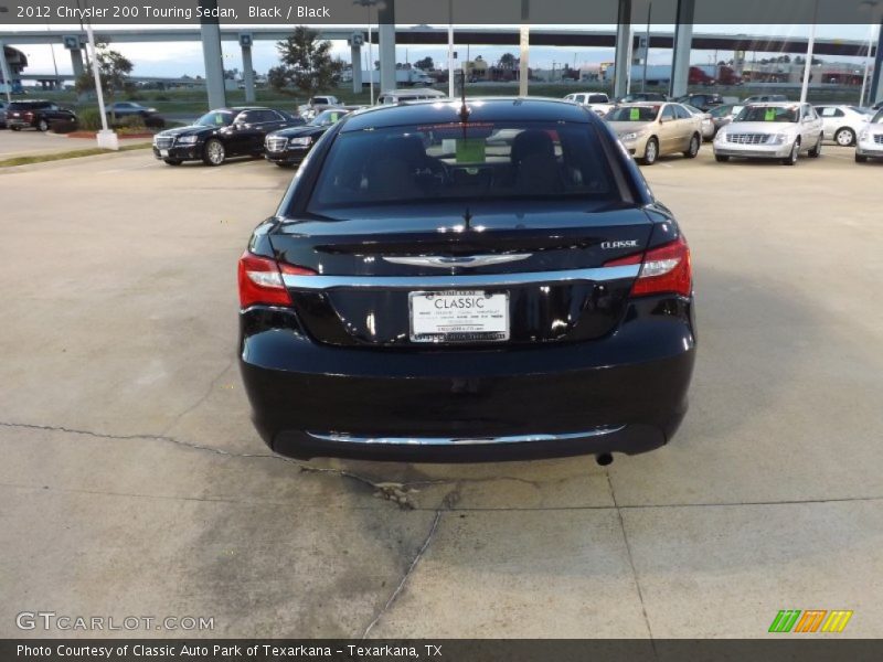 Black / Black 2012 Chrysler 200 Touring Sedan