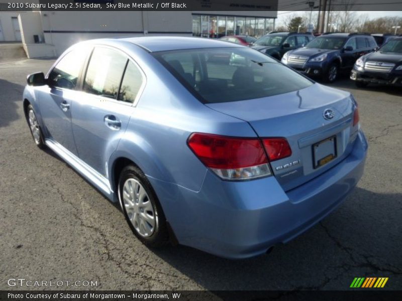 Sky Blue Metallic / Off Black 2010 Subaru Legacy 2.5i Sedan