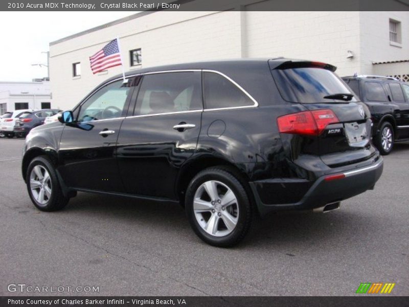 Crystal Black Pearl / Ebony 2010 Acura MDX Technology