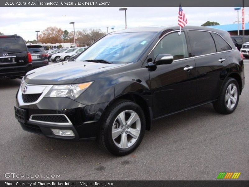 Crystal Black Pearl / Ebony 2010 Acura MDX Technology