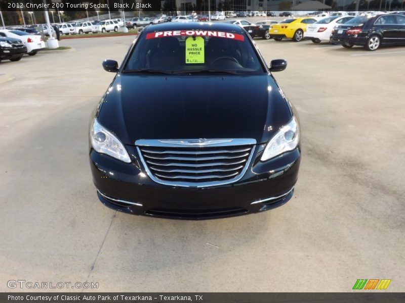 Black / Black 2012 Chrysler 200 Touring Sedan