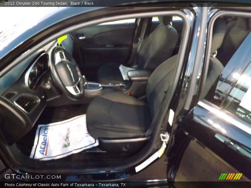 Black / Black 2012 Chrysler 200 Touring Sedan