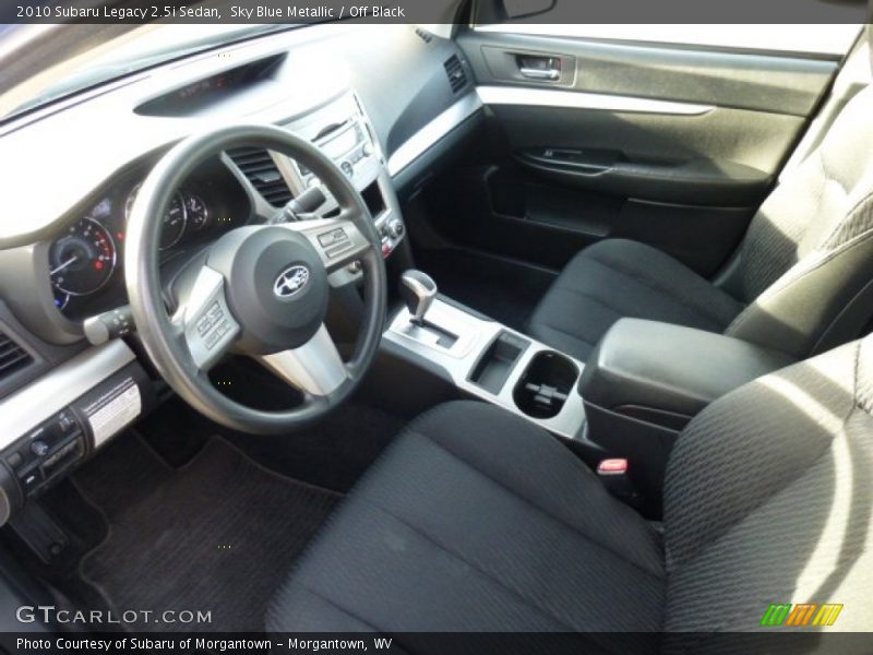 Sky Blue Metallic / Off Black 2010 Subaru Legacy 2.5i Sedan