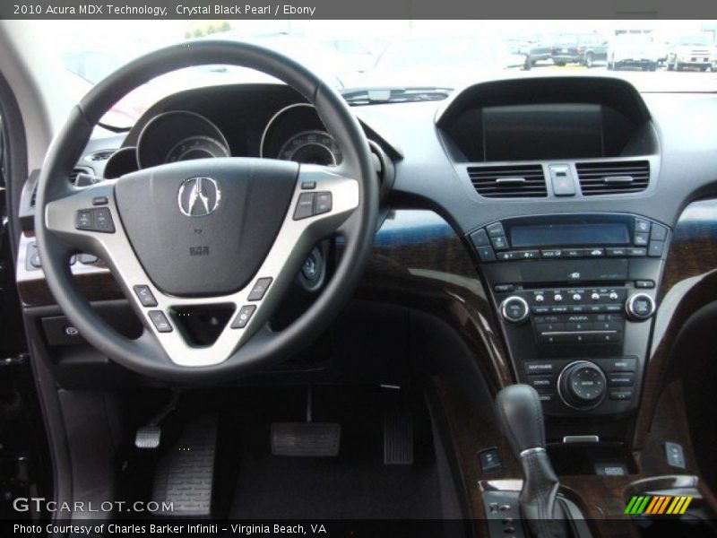 Crystal Black Pearl / Ebony 2010 Acura MDX Technology