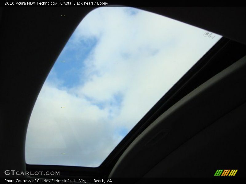 Crystal Black Pearl / Ebony 2010 Acura MDX Technology