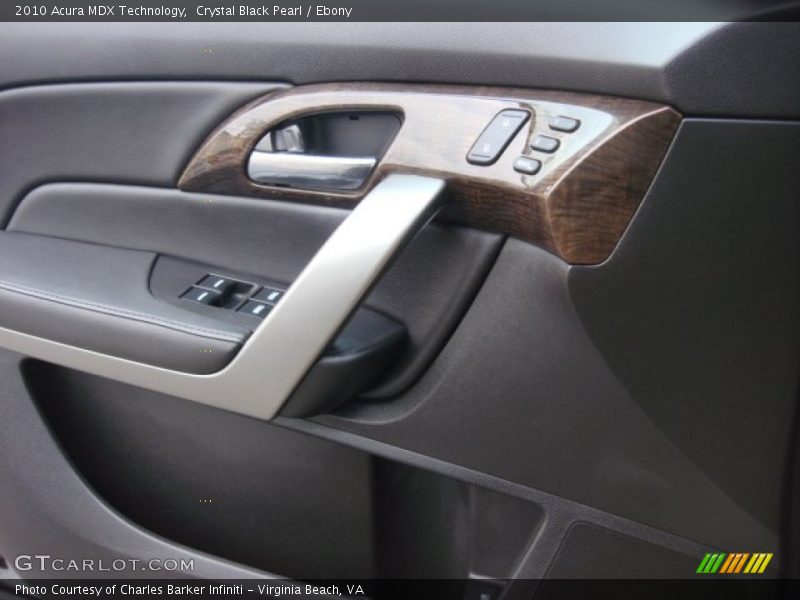 Crystal Black Pearl / Ebony 2010 Acura MDX Technology