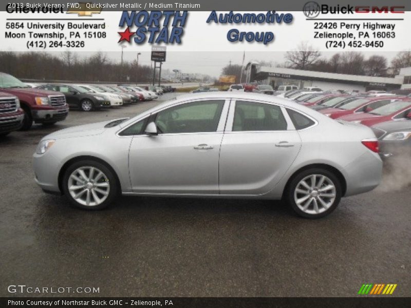 Quicksilver Metallic / Medium Titanium 2013 Buick Verano FWD