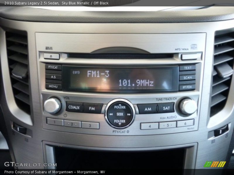 Sky Blue Metallic / Off Black 2010 Subaru Legacy 2.5i Sedan