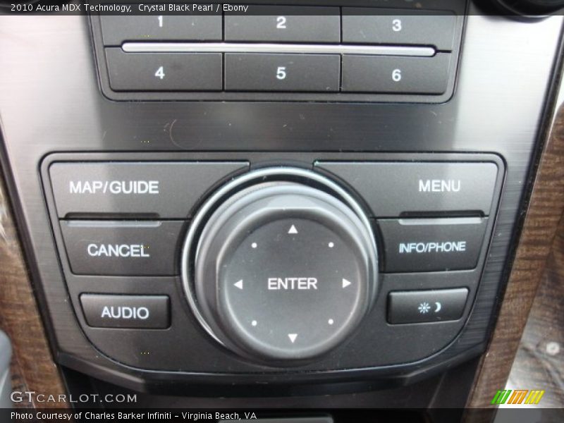 Crystal Black Pearl / Ebony 2010 Acura MDX Technology