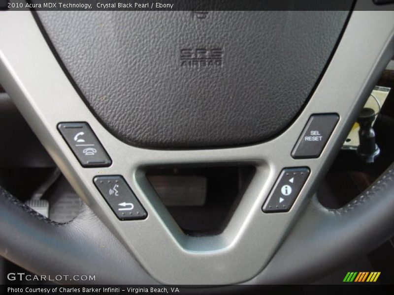 Crystal Black Pearl / Ebony 2010 Acura MDX Technology