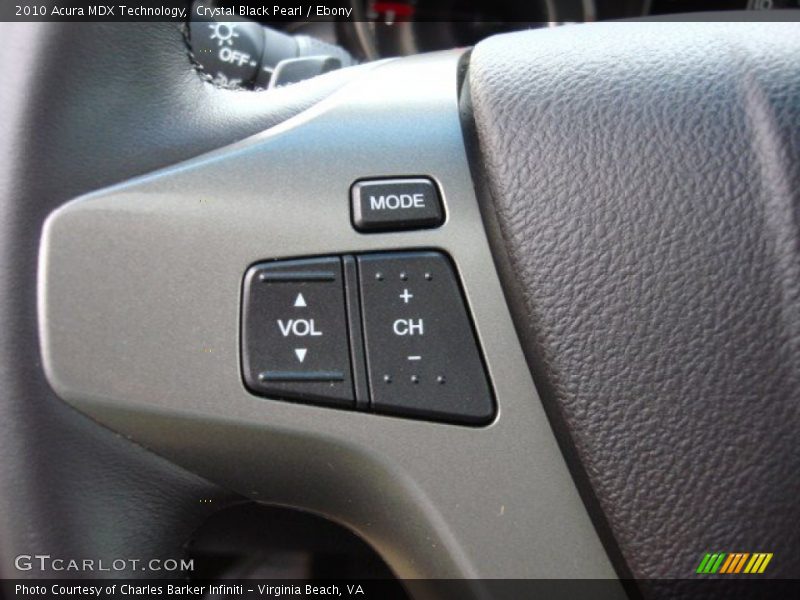 Crystal Black Pearl / Ebony 2010 Acura MDX Technology