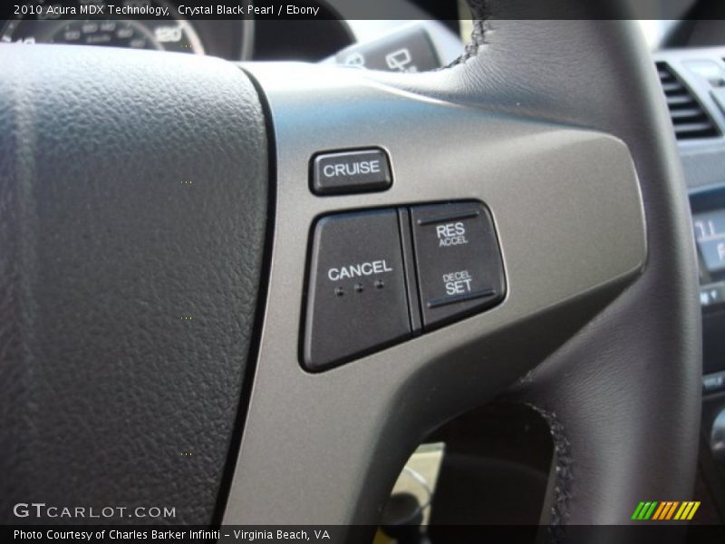 Crystal Black Pearl / Ebony 2010 Acura MDX Technology