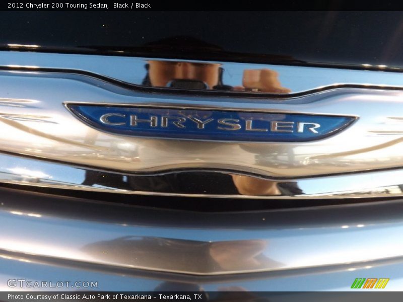 Black / Black 2012 Chrysler 200 Touring Sedan