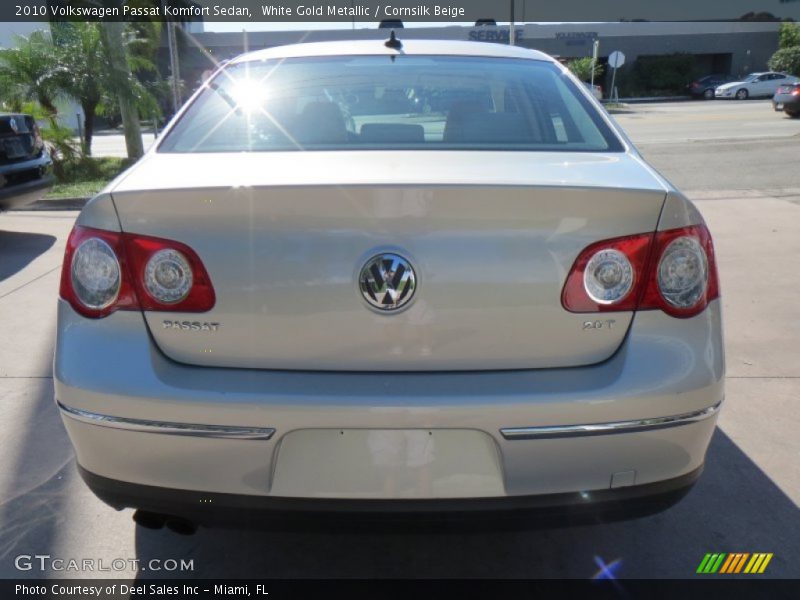 White Gold Metallic / Cornsilk Beige 2010 Volkswagen Passat Komfort Sedan
