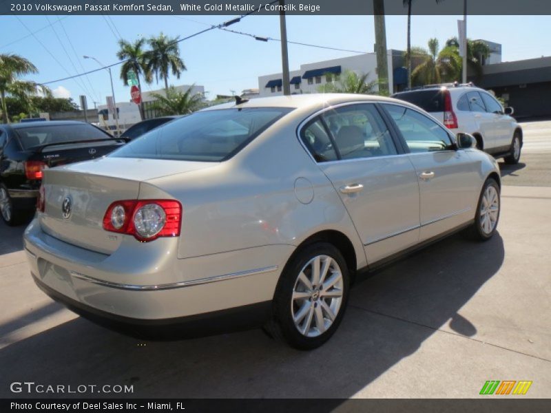 White Gold Metallic / Cornsilk Beige 2010 Volkswagen Passat Komfort Sedan
