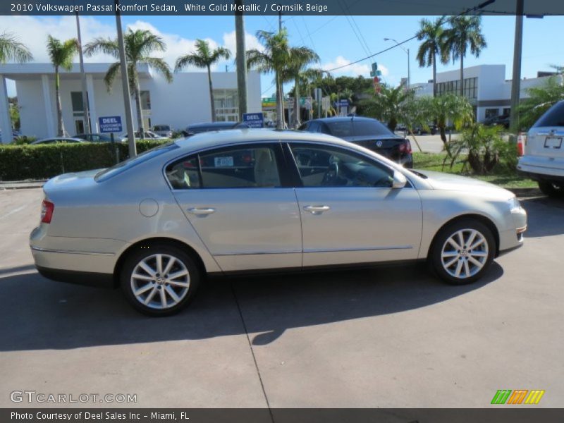 White Gold Metallic / Cornsilk Beige 2010 Volkswagen Passat Komfort Sedan