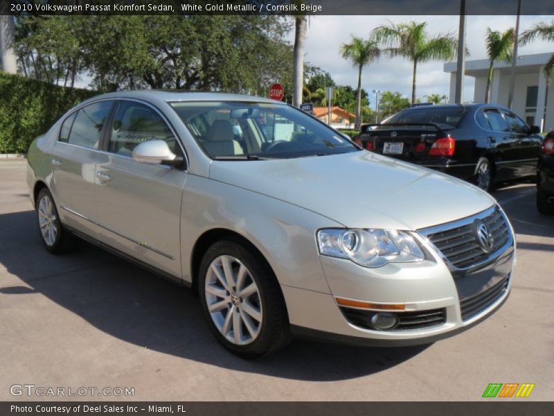 White Gold Metallic / Cornsilk Beige 2010 Volkswagen Passat Komfort Sedan