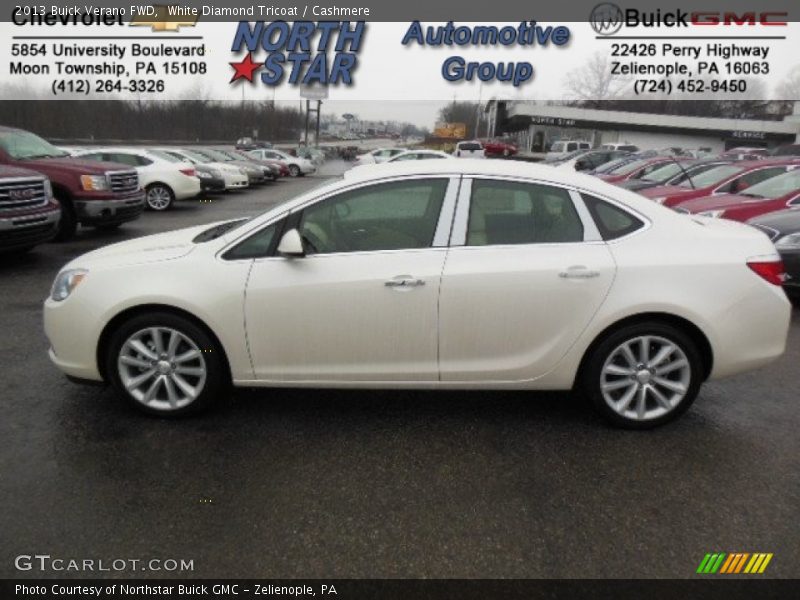 White Diamond Tricoat / Cashmere 2013 Buick Verano FWD