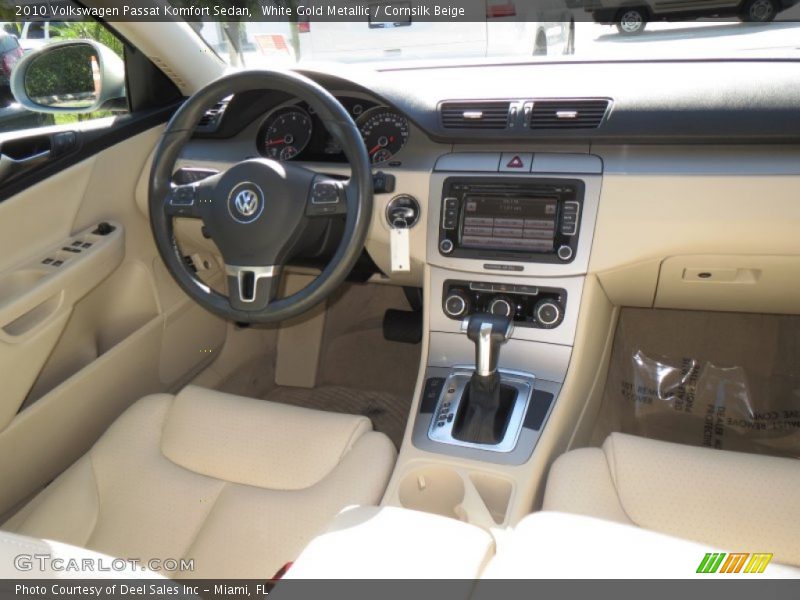 White Gold Metallic / Cornsilk Beige 2010 Volkswagen Passat Komfort Sedan