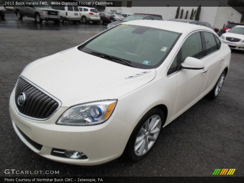 White Diamond Tricoat / Cashmere 2013 Buick Verano FWD