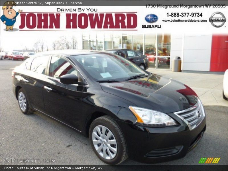 Super Black / Charcoal 2013 Nissan Sentra SV