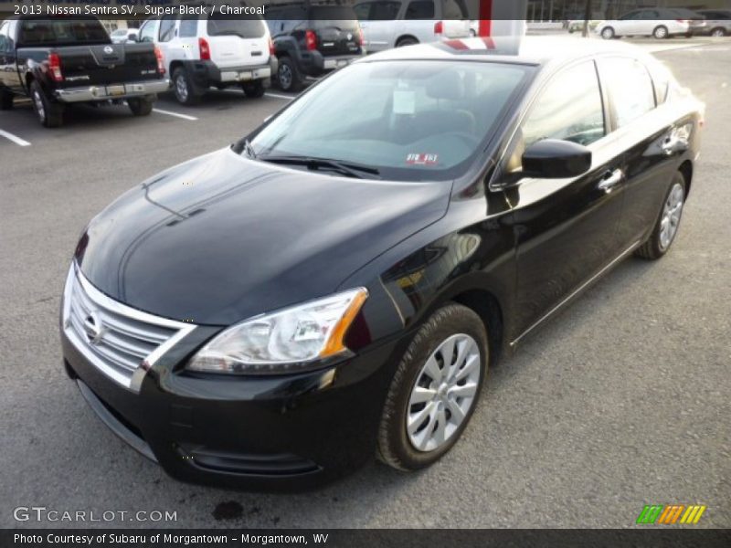 Super Black / Charcoal 2013 Nissan Sentra SV