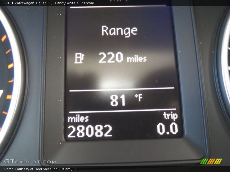 Candy White / Charcoal 2011 Volkswagen Tiguan SE