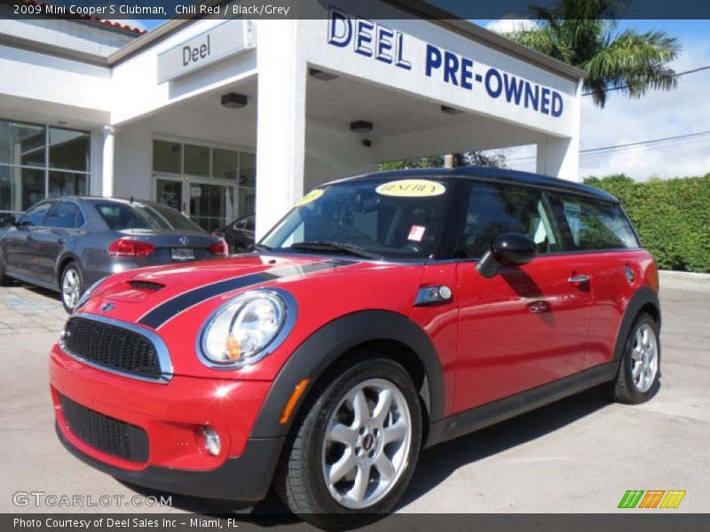 Chili Red / Black/Grey 2009 Mini Cooper S Clubman