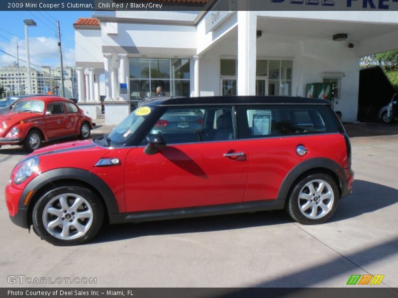 Chili Red / Black/Grey 2009 Mini Cooper S Clubman