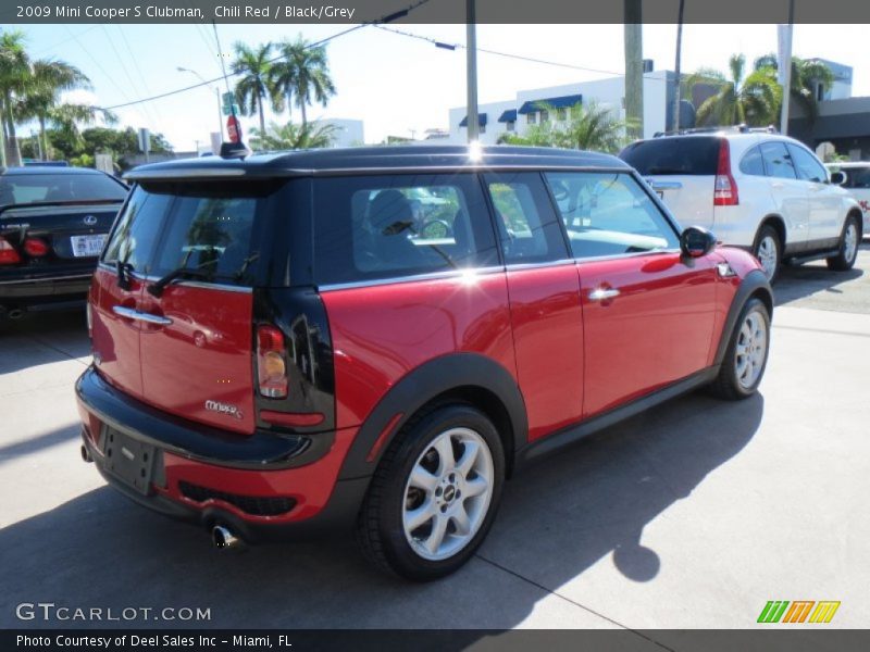 Chili Red / Black/Grey 2009 Mini Cooper S Clubman