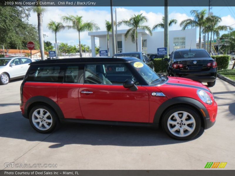 Chili Red / Black/Grey 2009 Mini Cooper S Clubman