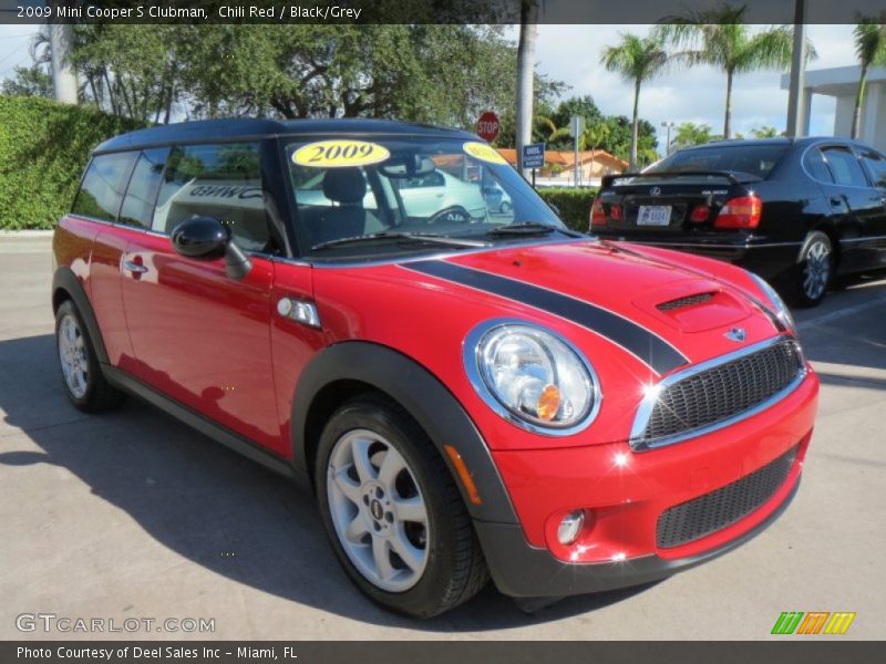 Chili Red / Black/Grey 2009 Mini Cooper S Clubman